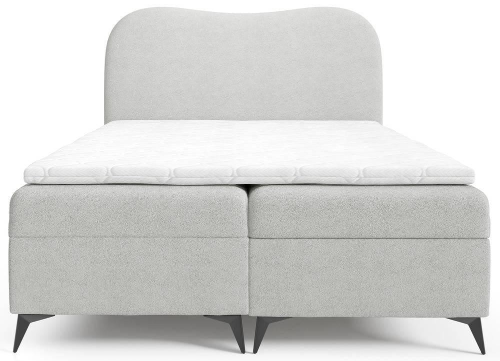 NADUVI Collection Boxspring Adler bouclé met opbergruimte 160 x 200 cm