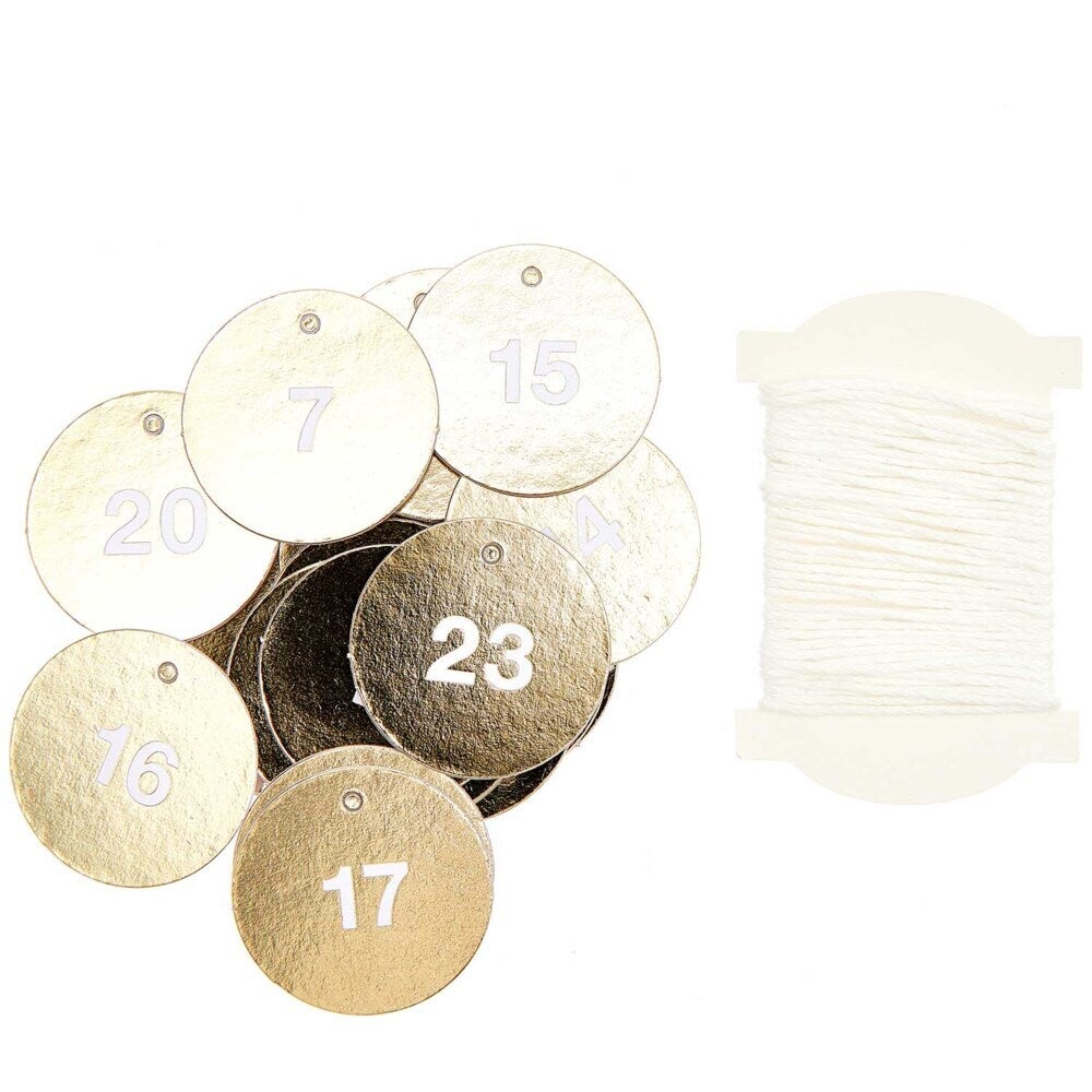 Adventskalender hangers, goud FSC MIX