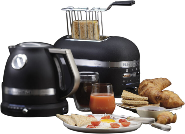KitchenAid Artisan toaster 2-skiver rustik sort Stål
