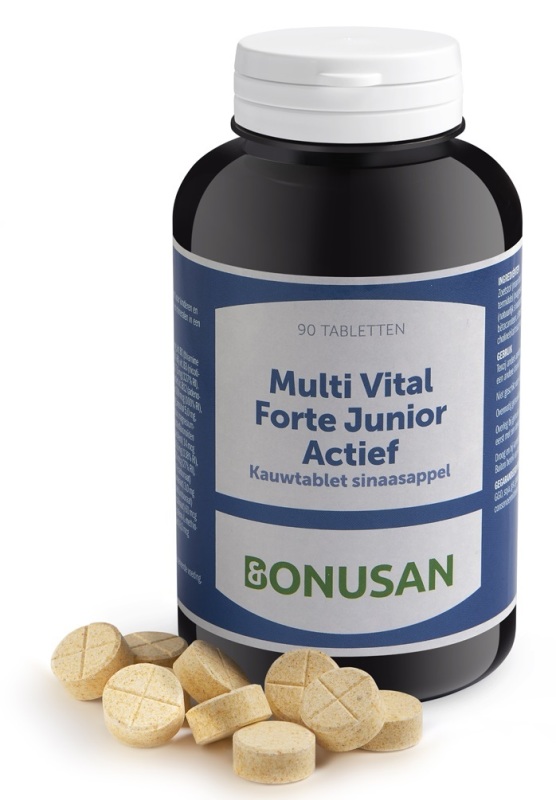 Bonusan Multi Vital Forte Junior Actief 90 kauwtabletten