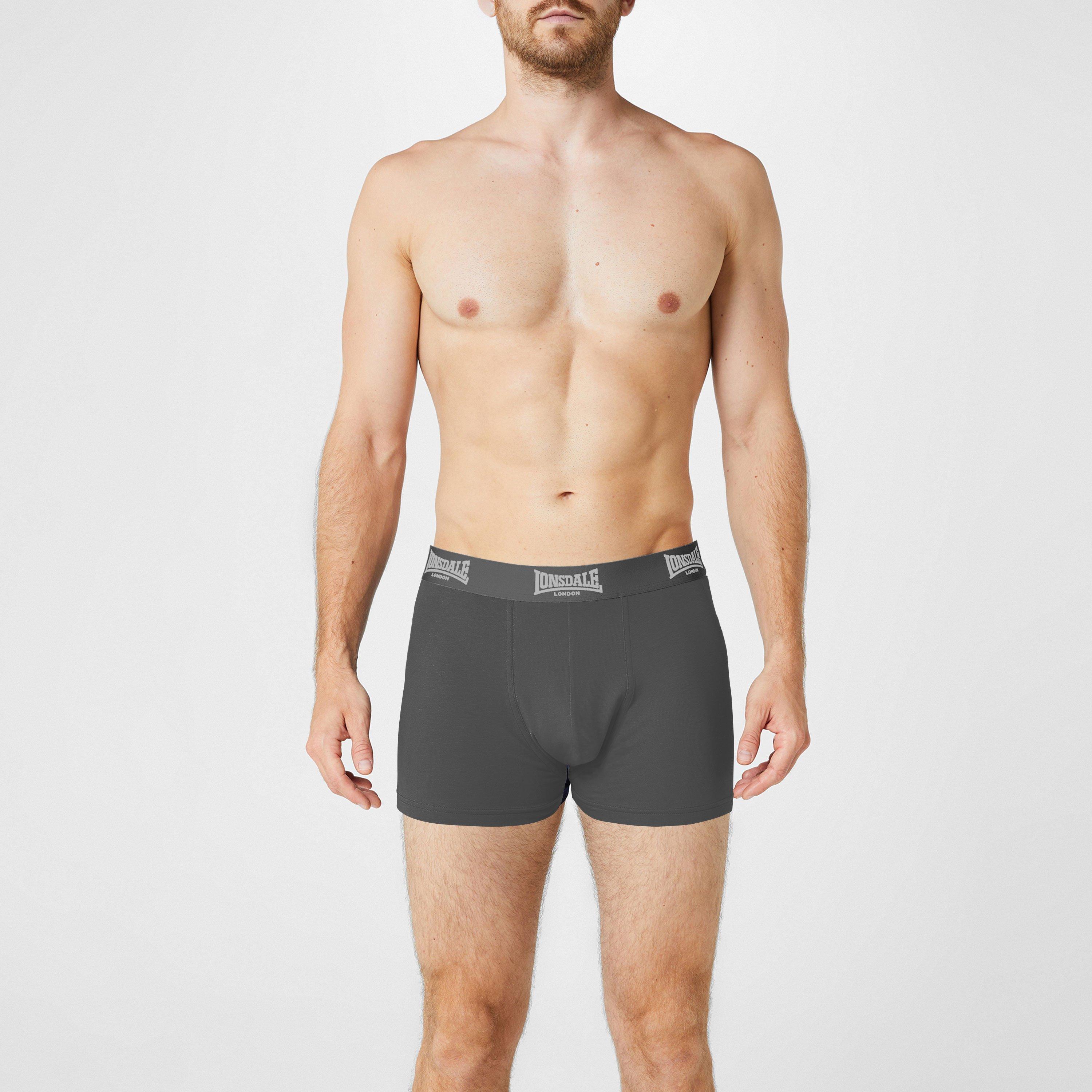 Lonsdale 2 Pack Trunk Mens