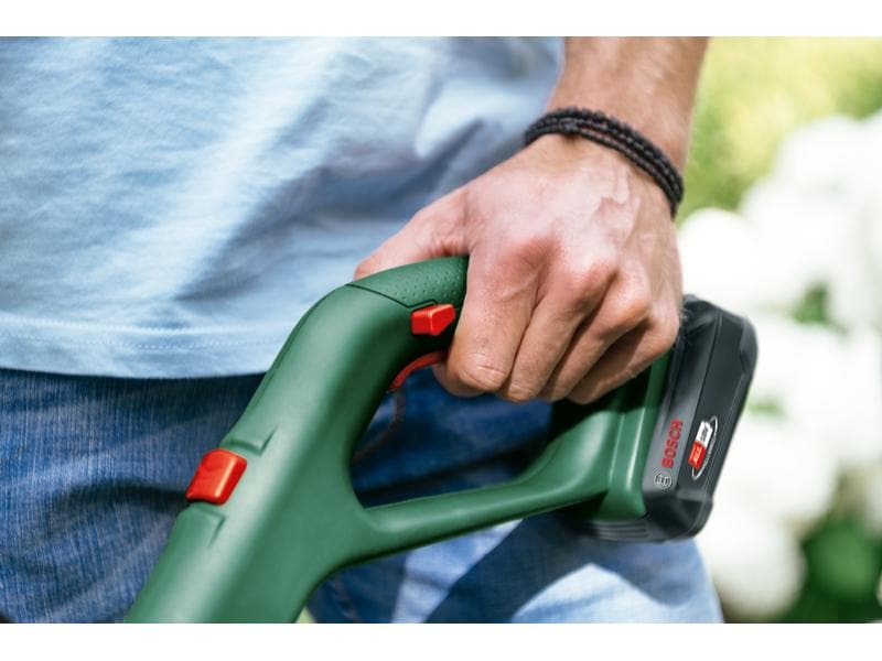 Bosch Akku-Rasentrimmer EasyGrassCut 18 V - 26 Solo Akkugetriebener EasyGrassCut 18-26 Trimmer für natürliche und bequeme Gartenarbeit