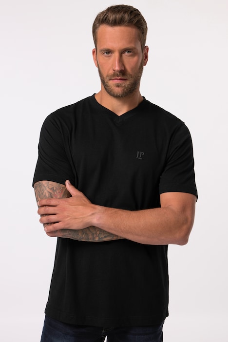 T-Shirts, Basic, 2er-Pack, V-Ausschnitt, Halbarm, bis 8 XL