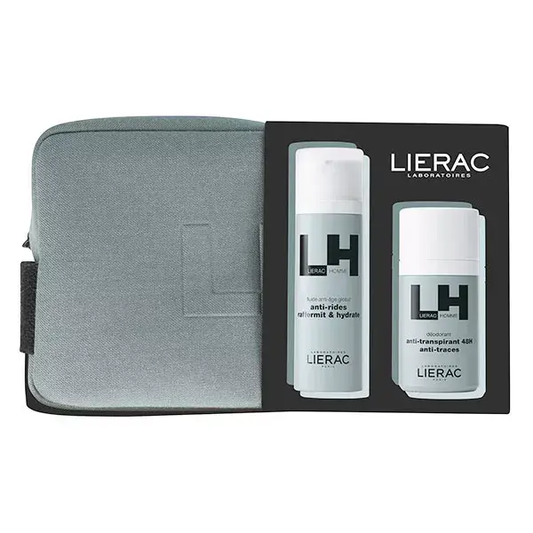 Kit de Presente Masculino Lierac: Fluido Antienvelhecimento 50ml, Desodorante 50ml