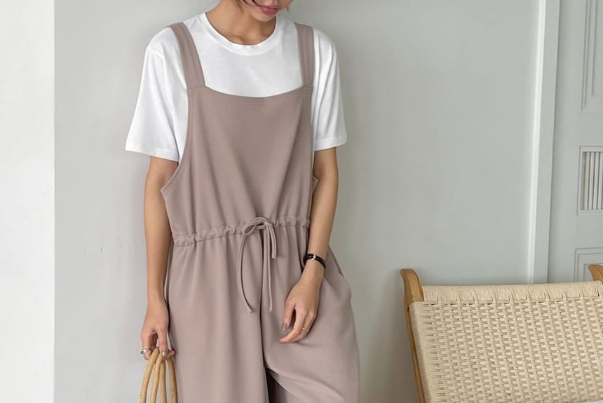 Chubby Girl - Plus Size Effen Jumpsuit