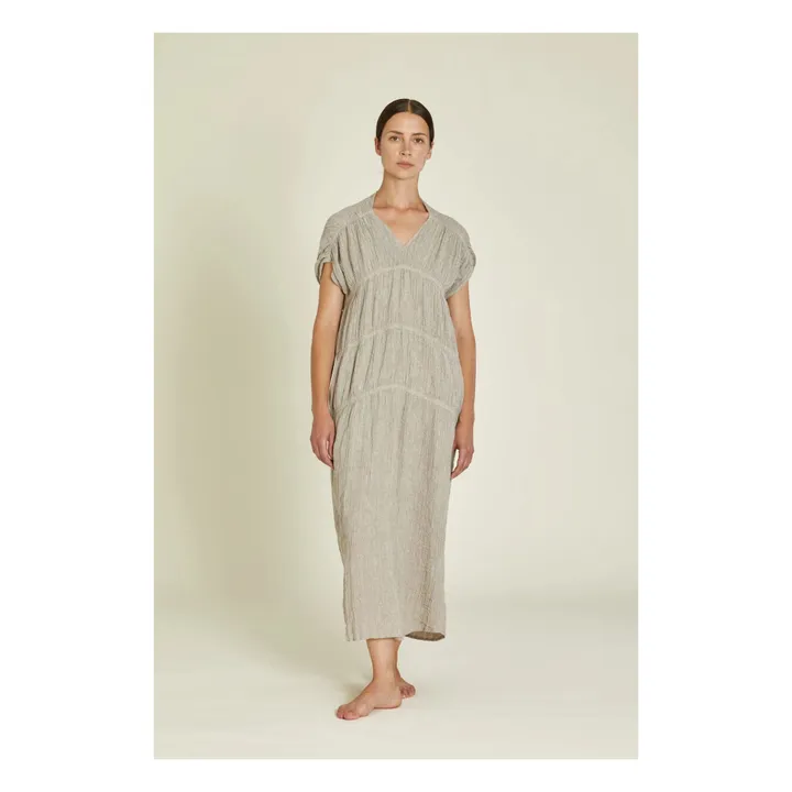Black Crane Robe Gem Lin | Gris clair