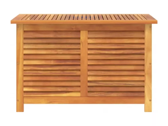 Prolenta Premium - Boîte de rangement de jardin persiennes 90x50x56 cm bois acacia