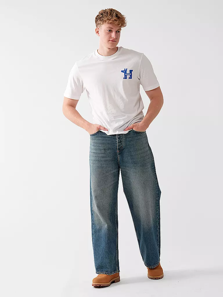 HUGO T-Shirt NOLADOGG weiss