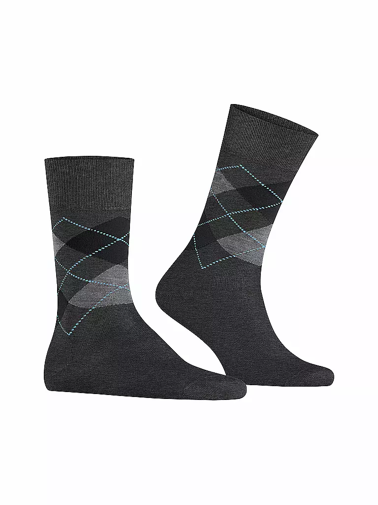 BURLINGTON Herren Socken 40-46 MANCHESTER anthracite melange grau