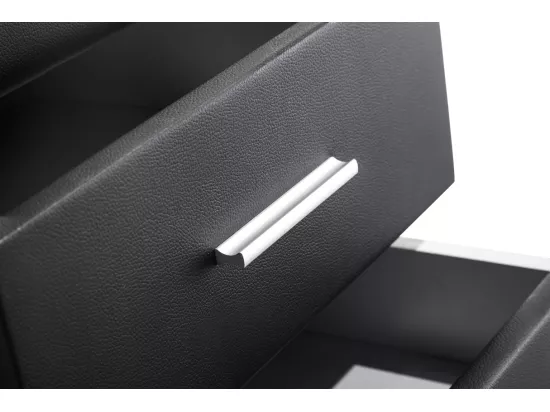 Table de chevet EMY en simili - Noir