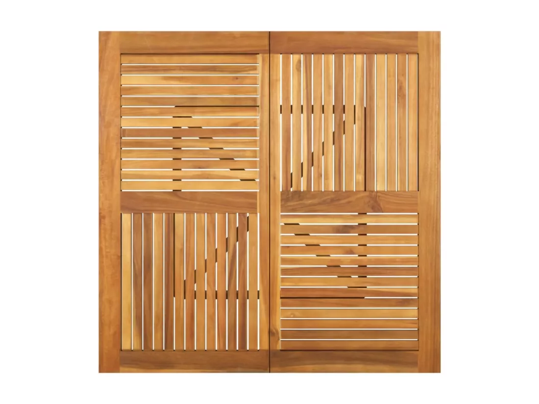 Table de jardin 110x110x75 cm Bois d'acacia solide