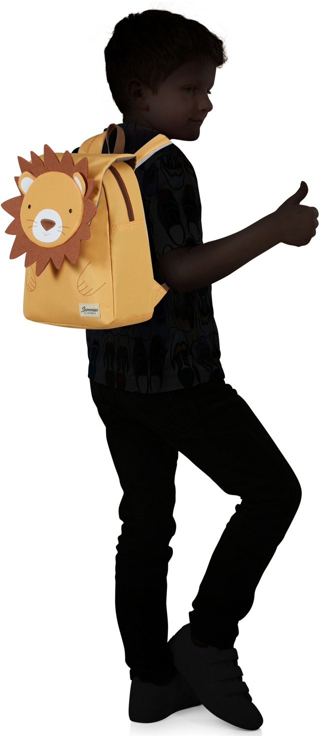 Samsonite Kinderrucksack »Happy Sammies ECO, S+, Lion Lester« reflektierende Details Kindergartenrucksack Kinderfreizeitrucksack Kinder-Backpack