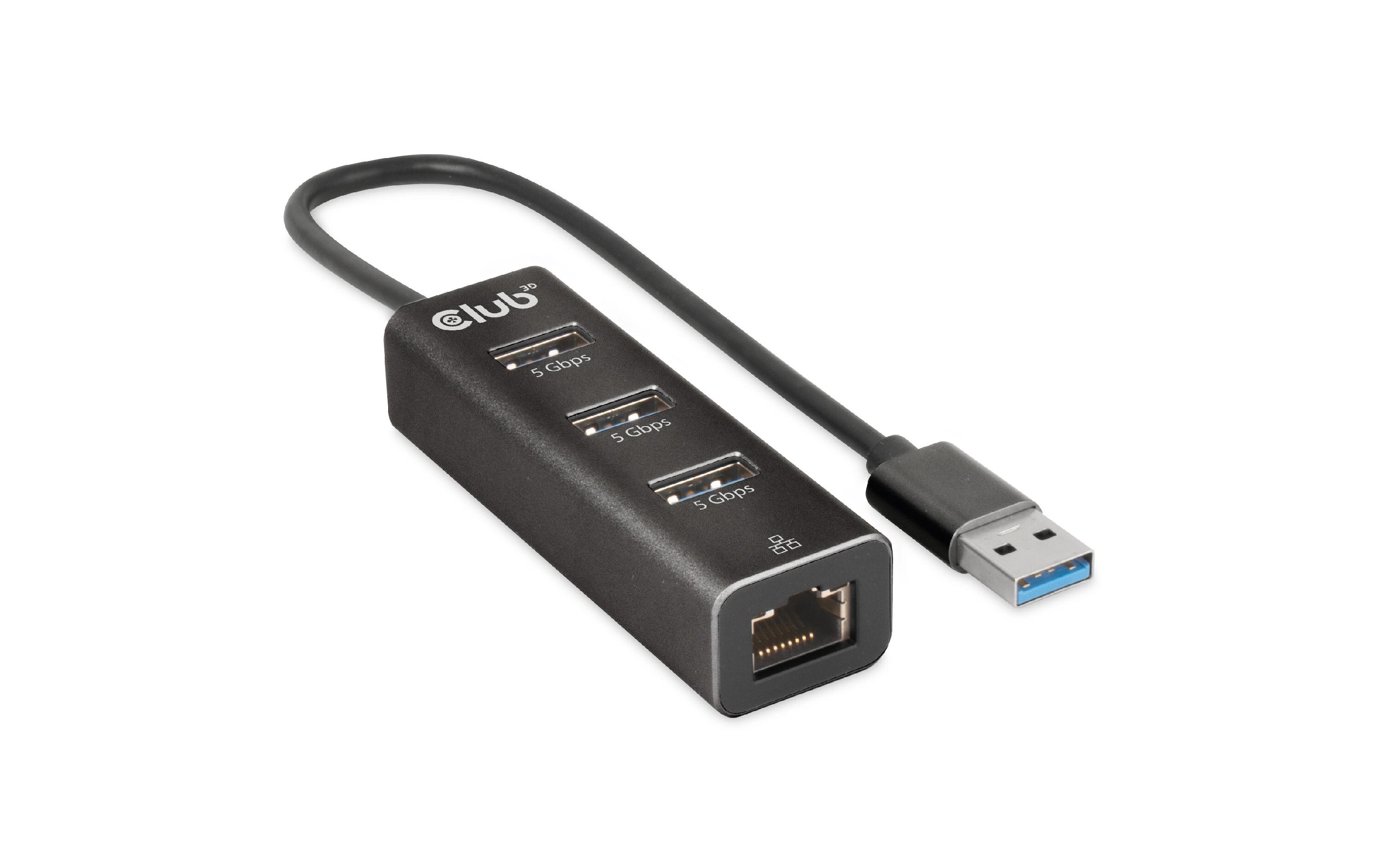 USB-Hub CSV-1430a3 Ports Hub mit Gigabit Ethernet