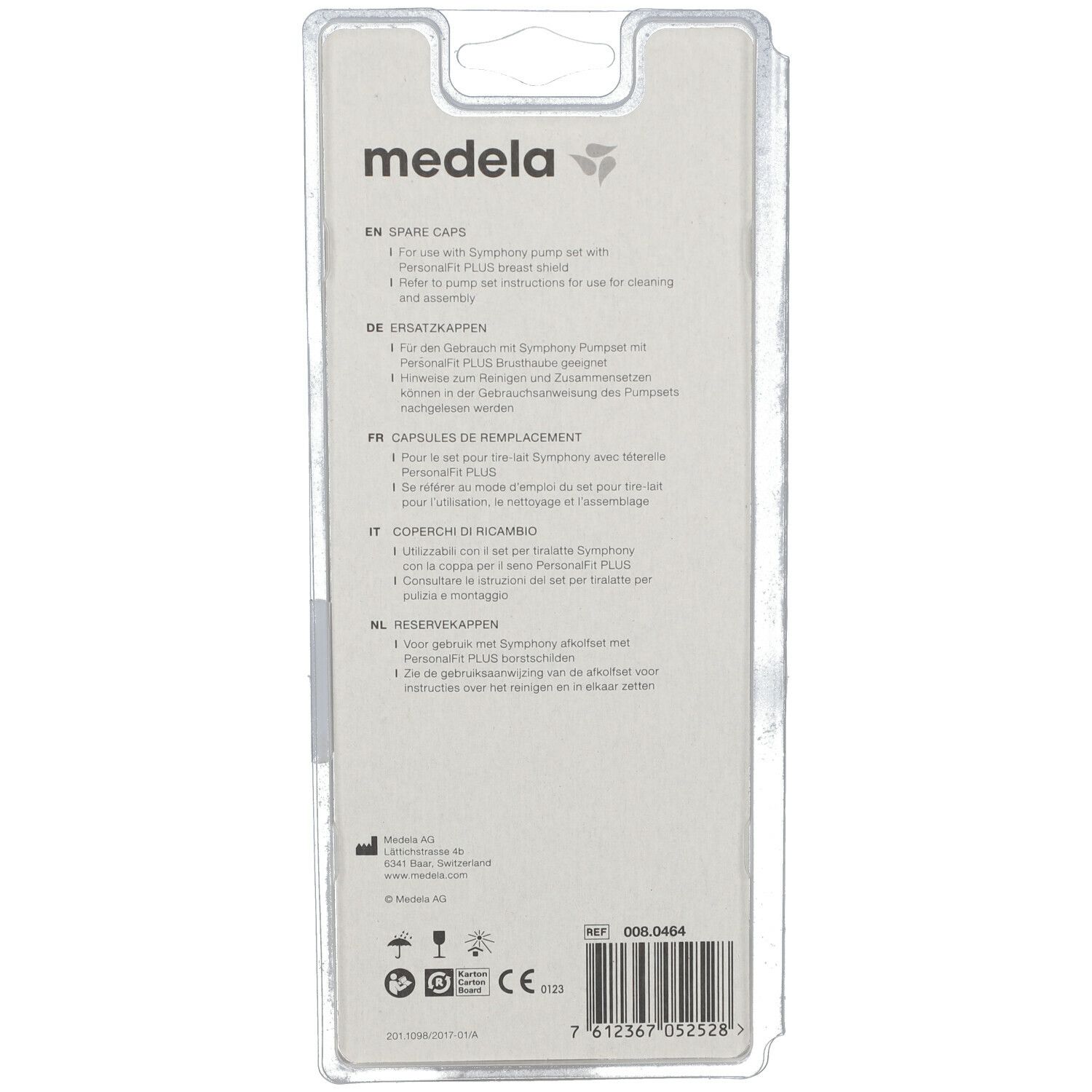 medela symphony® caps