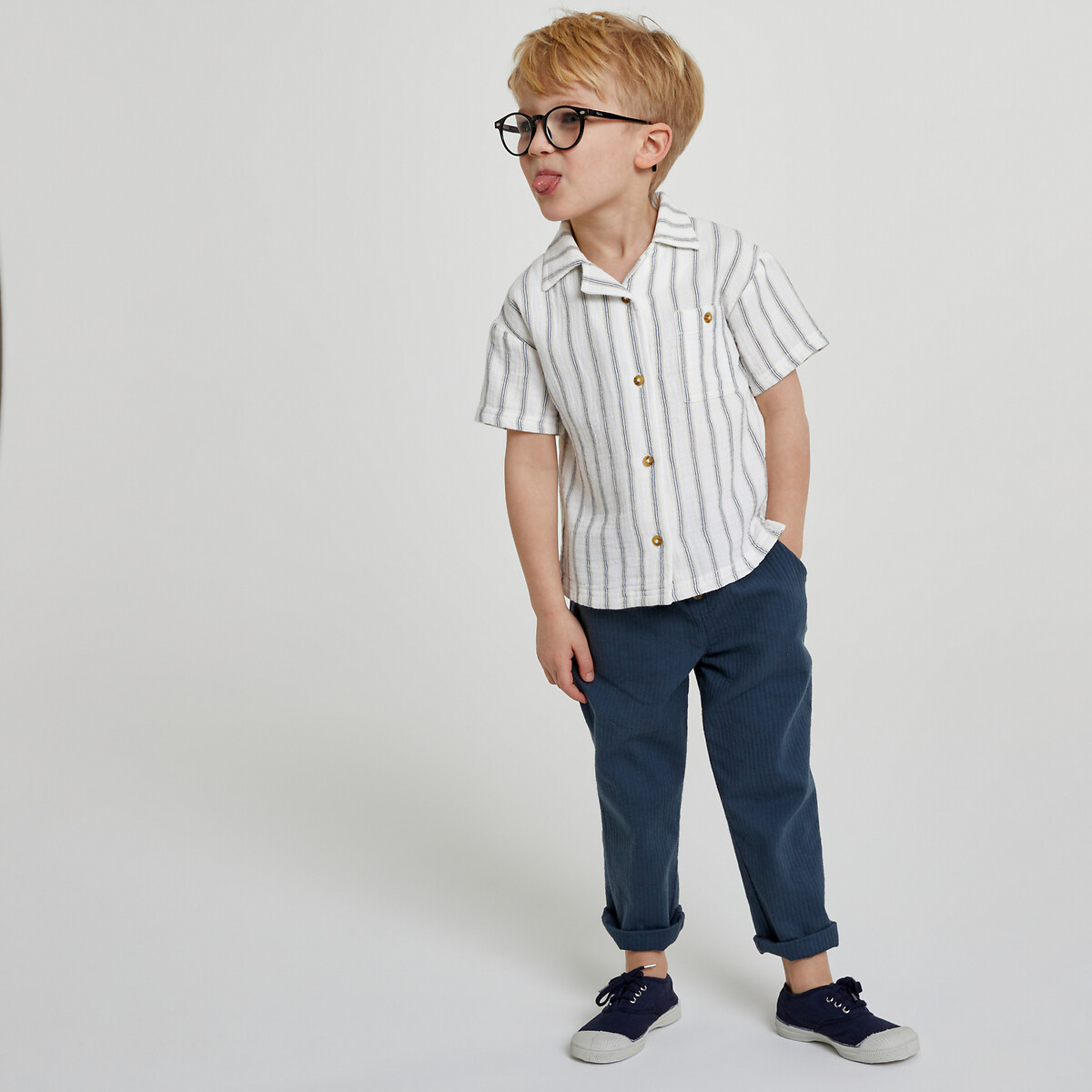 COLEÇÃO LA REDOUTE<br>Conjunto de 2 peças, camisa e calça