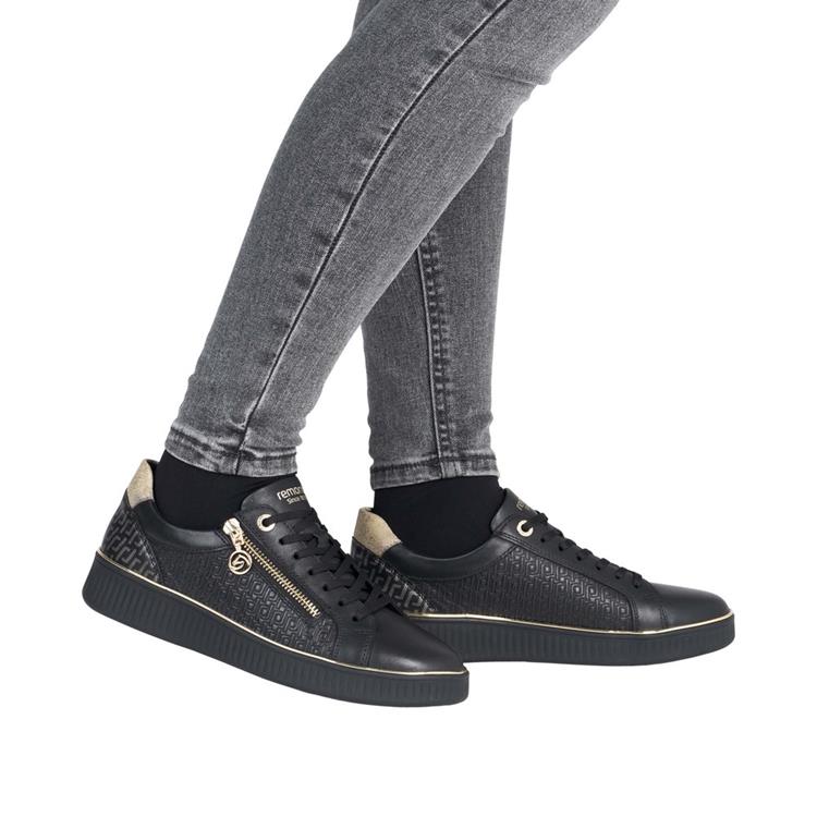 Remonte D2E00 schwarz/schwarz/ginger-gold/sc