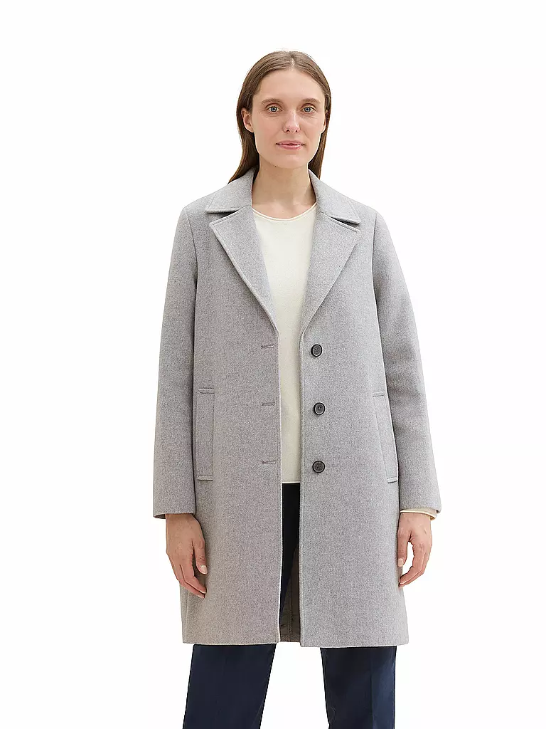 TOM TAILOR Mantel grau