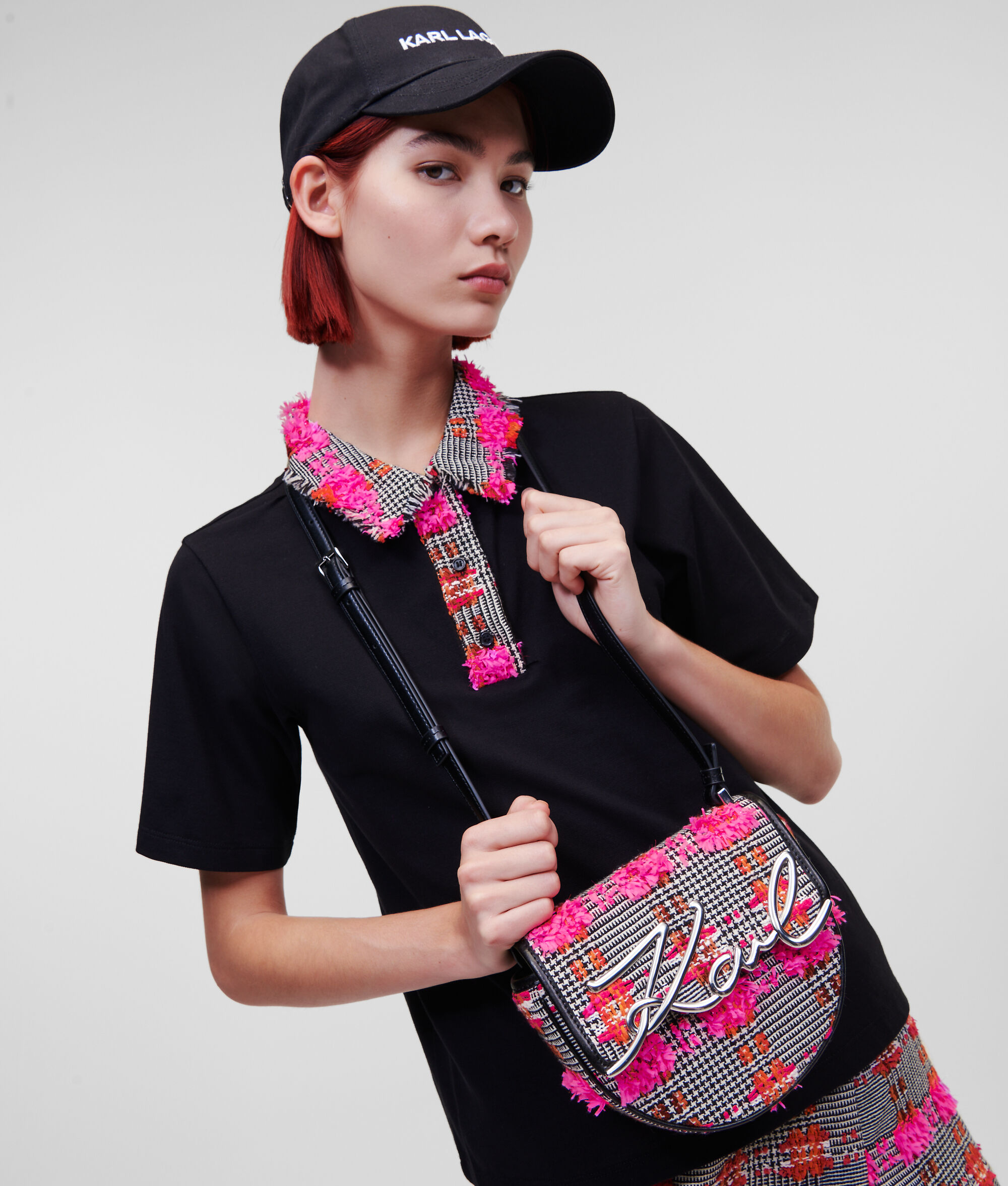 PETIT SAC SELLE EN BOUCLÉ K/SIGNATURE