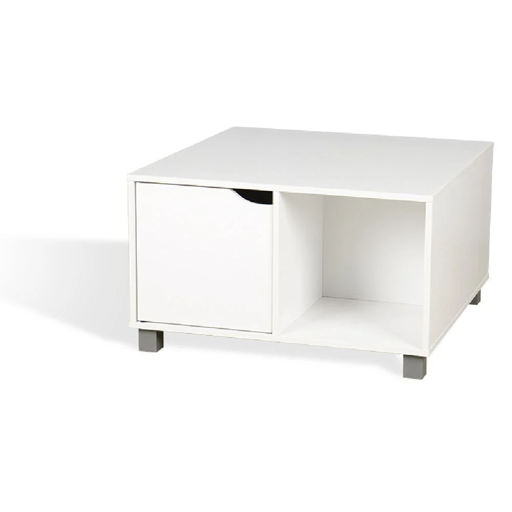 Meuble auxiliaire Adam en bois blanc