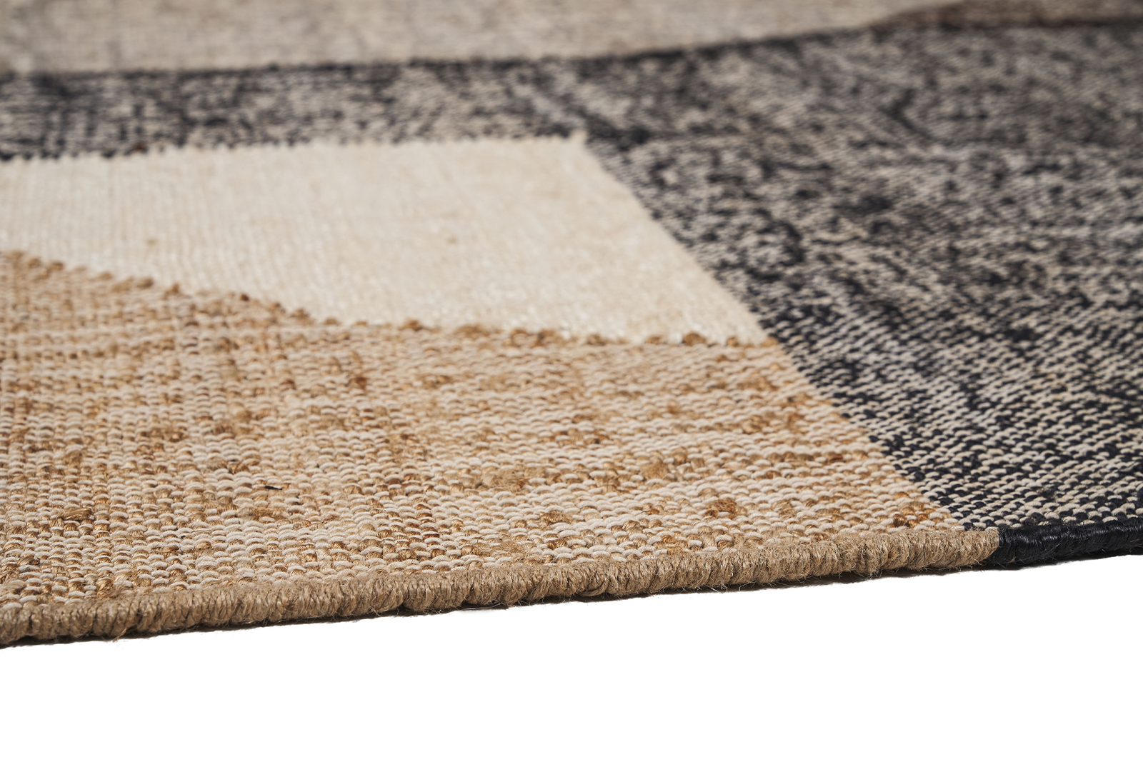 Deco gulvteppe 160x230 Natur mønstret jute. 160x230 cm