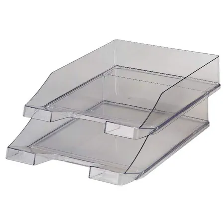 HAN Standardbriefkorb C4 , Polystyrol (PS), grau-transparent