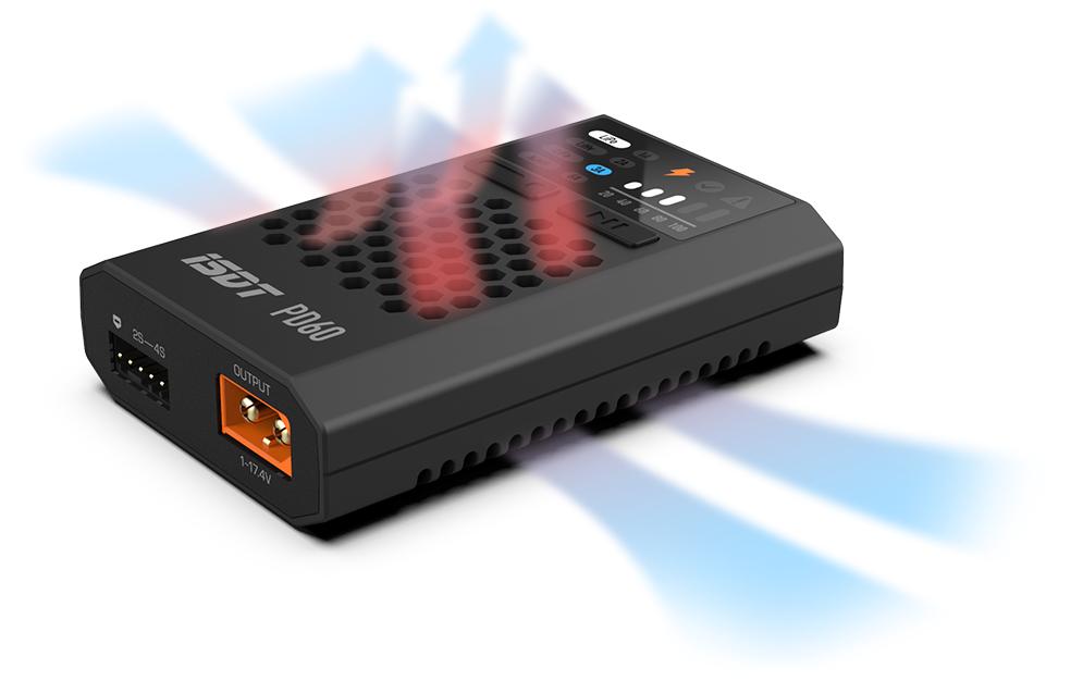 USB-Ladegerät PD60 60W 1-4S, XT60USB-C Modellbau-Ladegerät für 1-4S LiPo Akkus