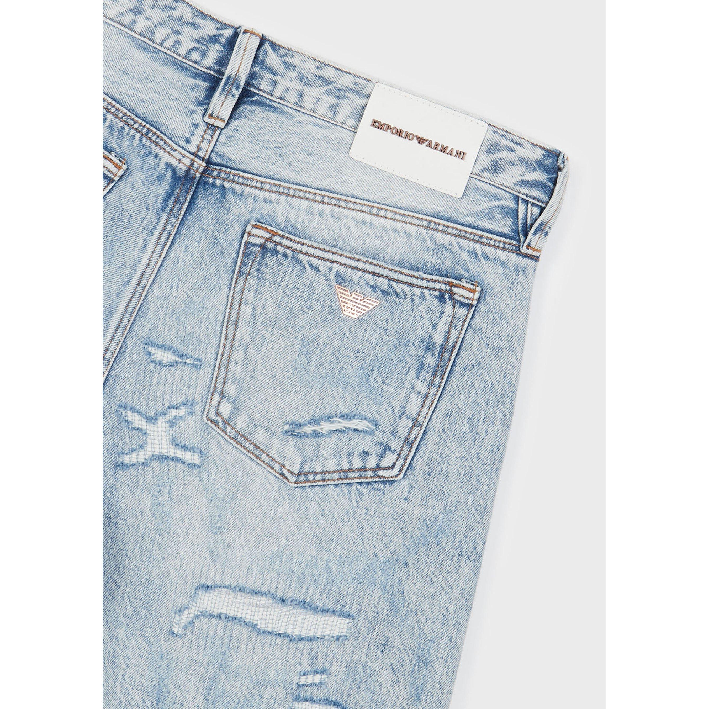 Emporio Armani Ripped Skinny Jeans
