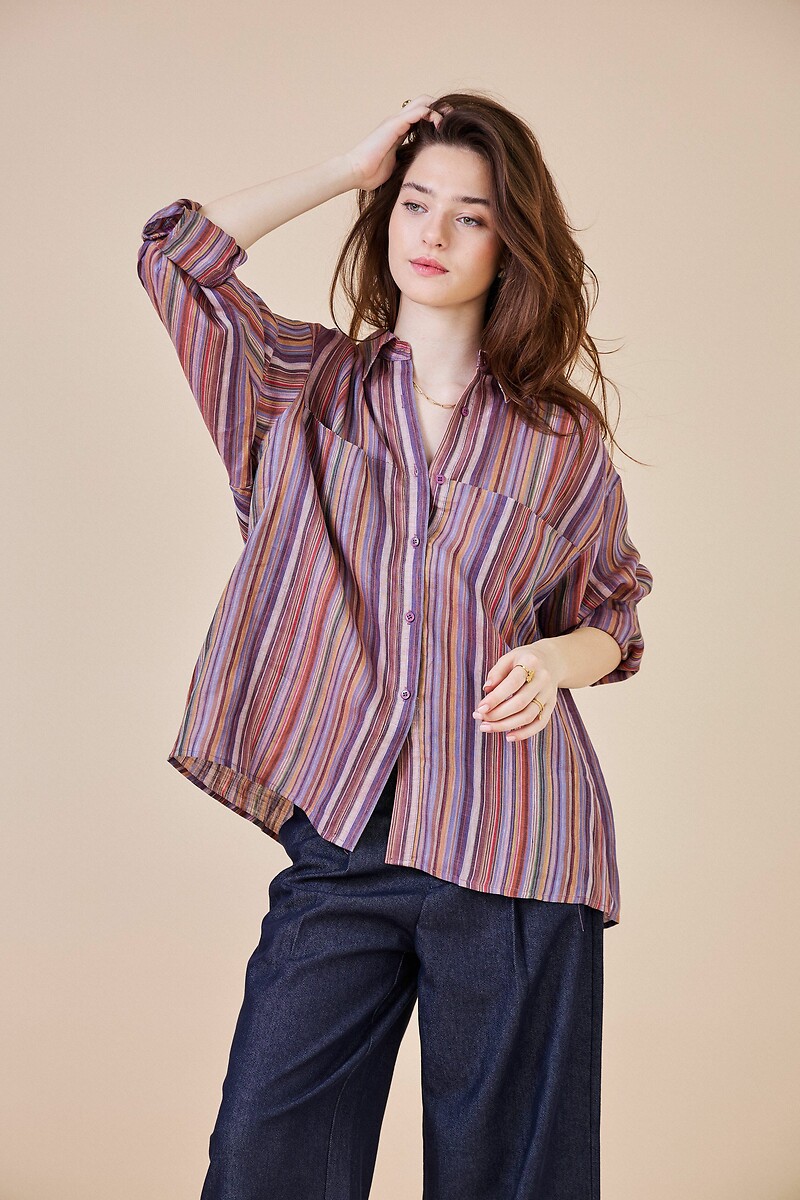ATÉ BREVE<br>Blusa listrada