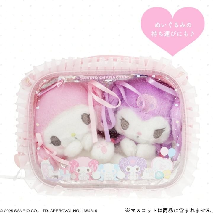 SHOBIDO - Sanrio Characters Pastel Color Series doorzichtige make-uptas