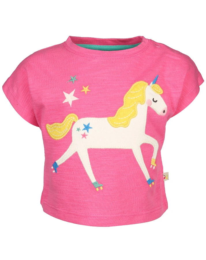 T-Shirt UNICORN SKATE in pink
