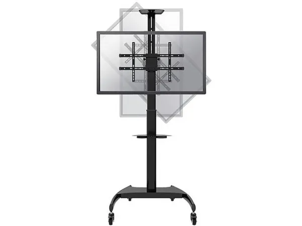 Neomounts PLASMA-M1900E - Vogn med hjul - for fladt panel/AV-udstyr - sort - skærmstørrelse: 37