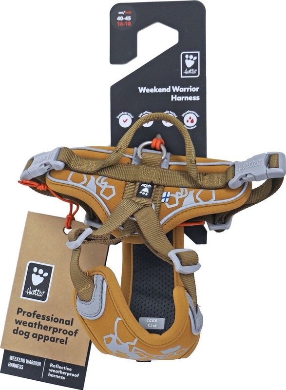 Hurtta Hondentuig Weekend Warrior Harness voor Honden Kleur: Desert Borstomvang: