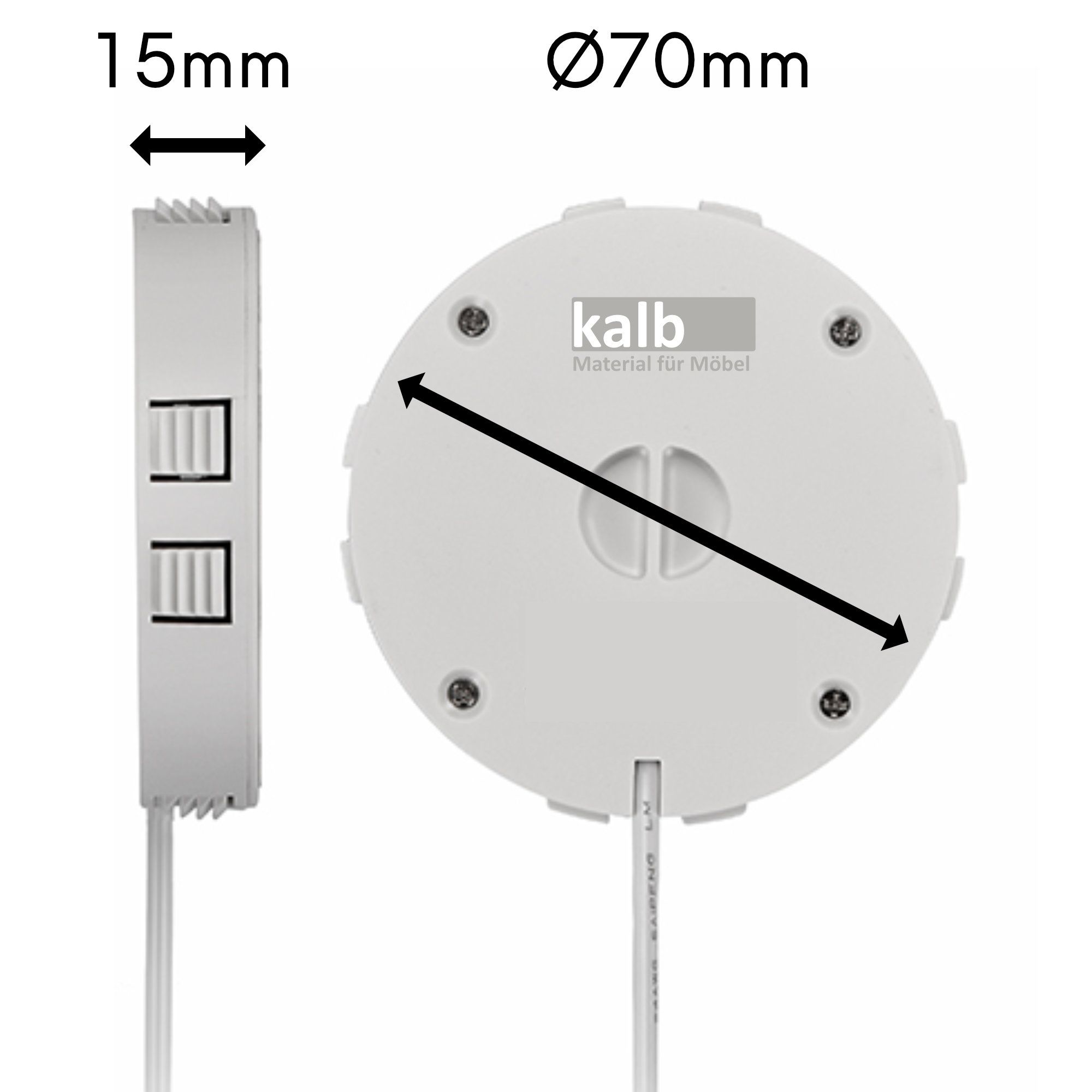 Drahtlose Einbau-Ladestation für Smartphone und Tablet (QI)