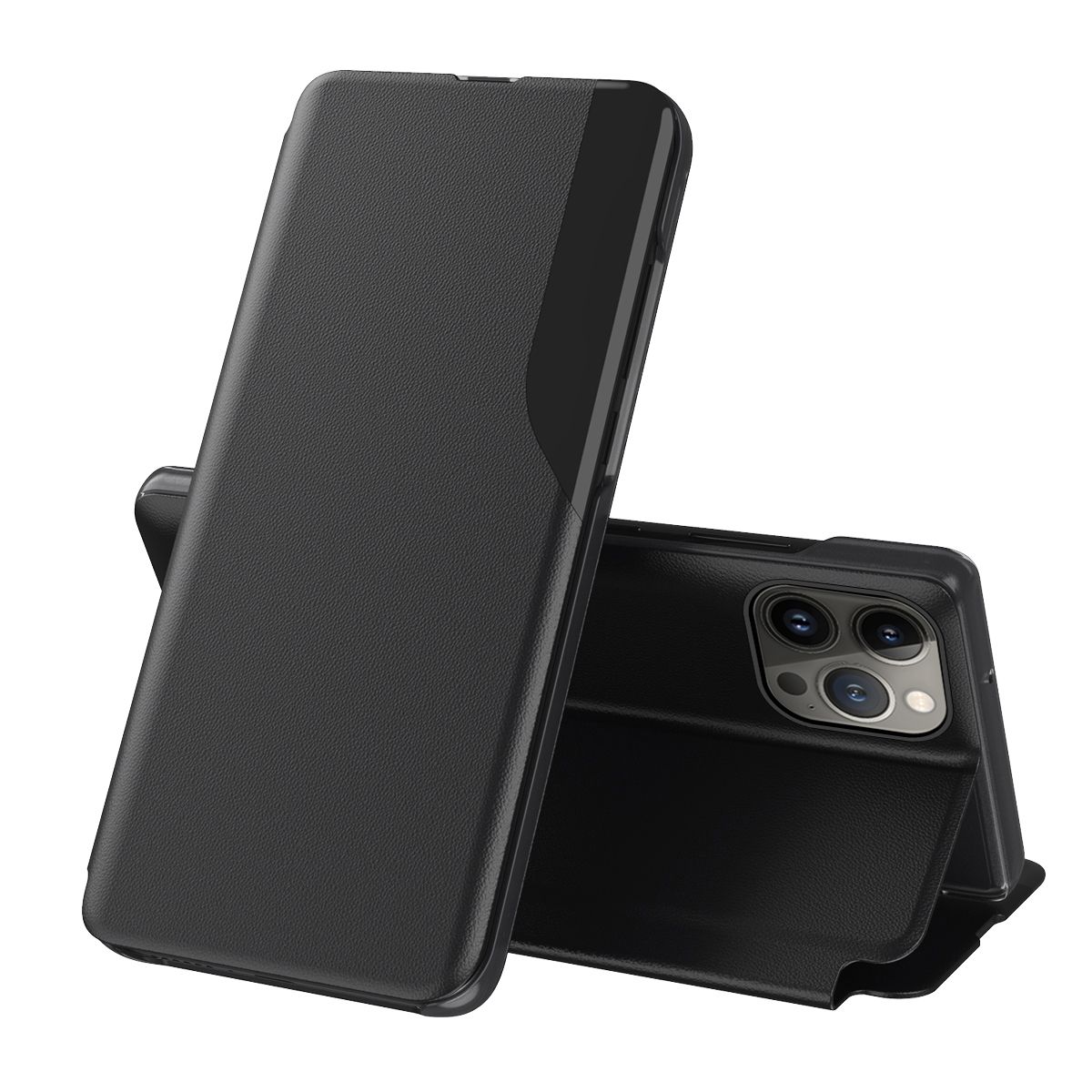 Hülle für Apple iPhone 15 Pro Max Handy Schutz Case Cover Flip Klapp Tasche Etui