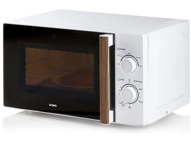 Domo Mikrowelle DO2720 Weiss Freistehende Mikrowelle für schnelles Erwärmen und Zubereiten
