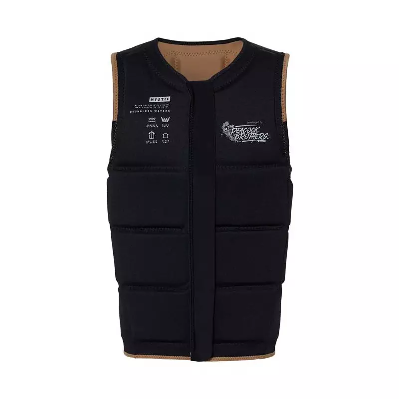 Gilet impact MYSTIC Peacock Fzip Wake Slate Brown