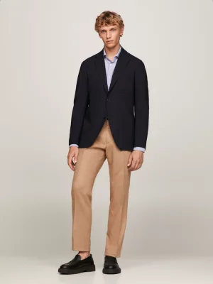 Blazer Slim com Monograma TH em Tecido Plano