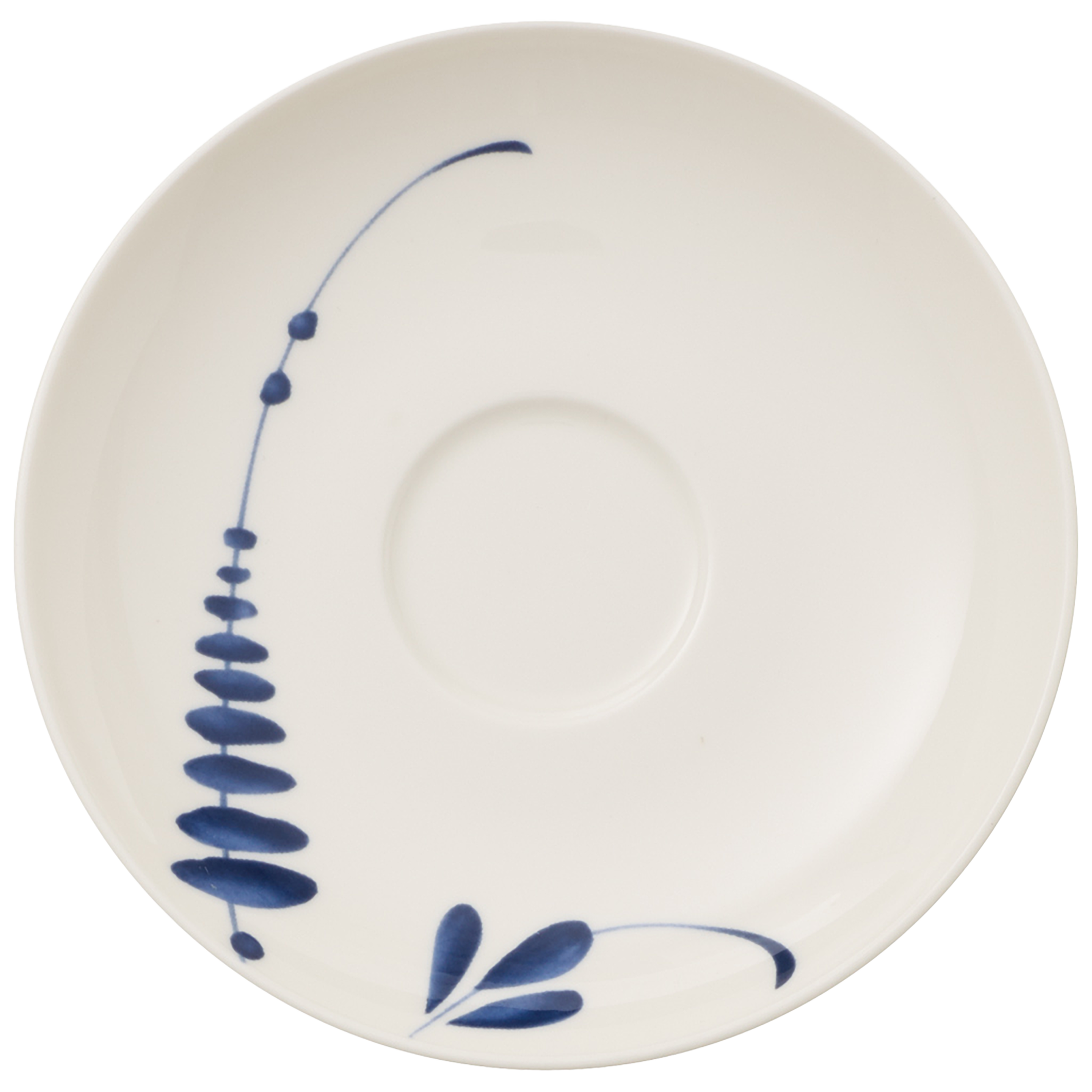 Vieux Luxembourg Coffee cup saucer White, 5.9'', Premium Porcelain