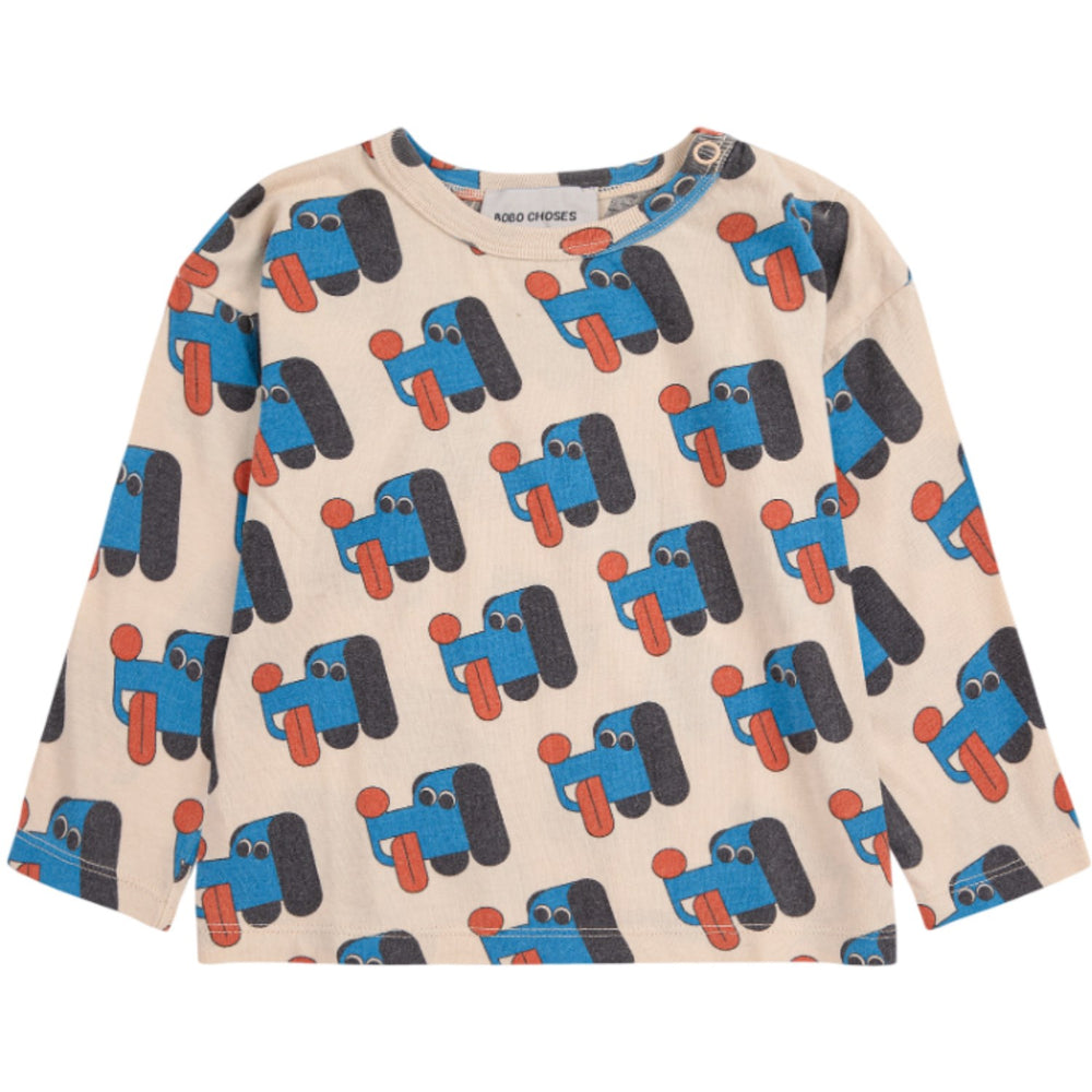 Køb Bobo Choses Offwhite Doggy Mate All Over Bluse