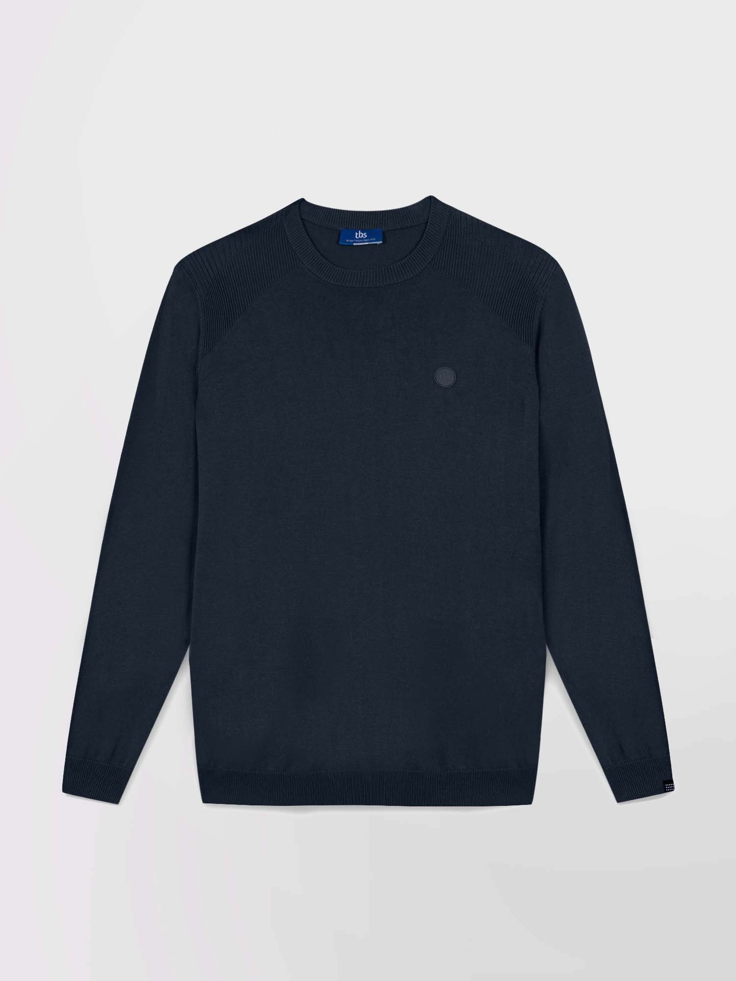 Pull Homme Fin Coton Biologique Marine