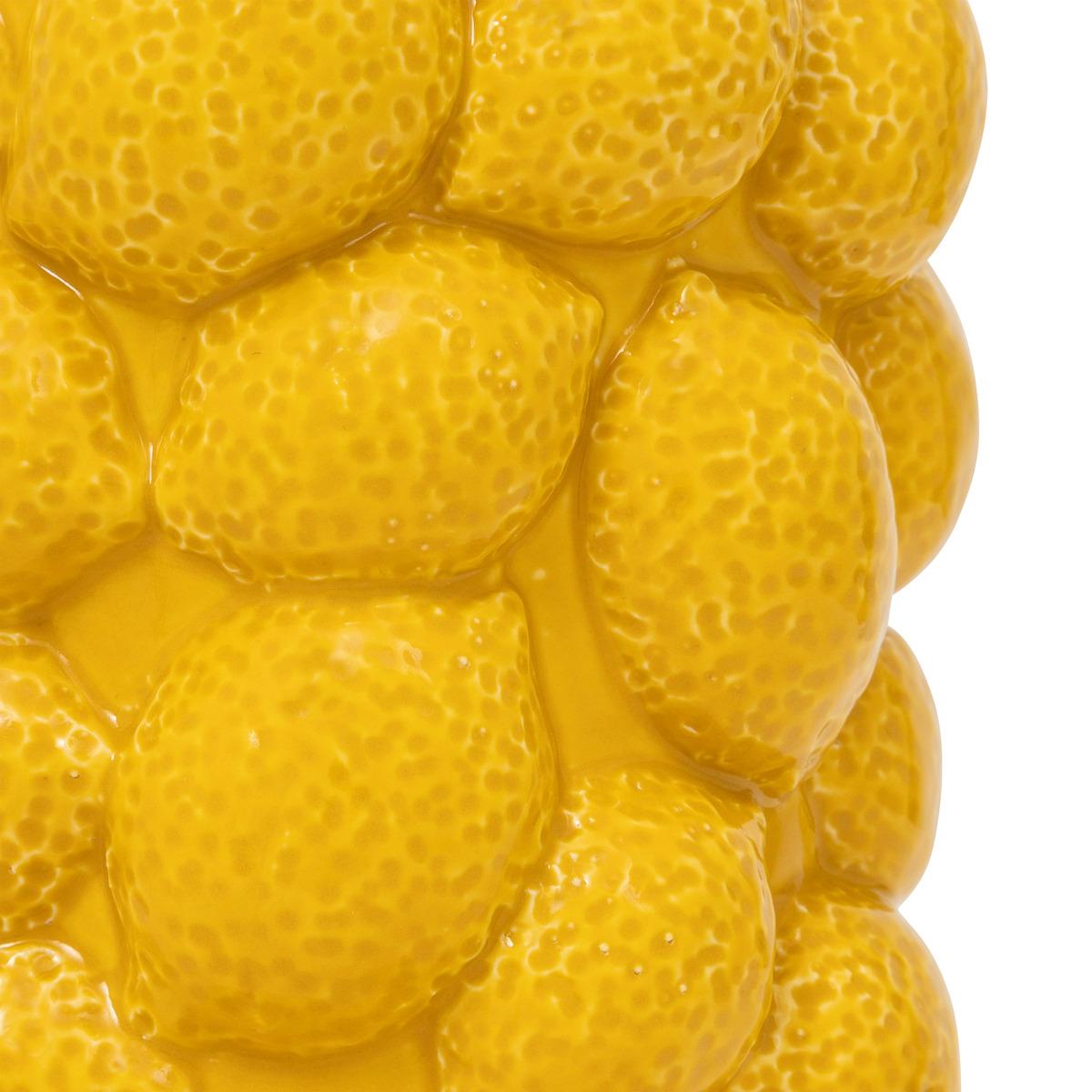 VASE CERAMIQUE CITRON YUCATAN H.18CM
