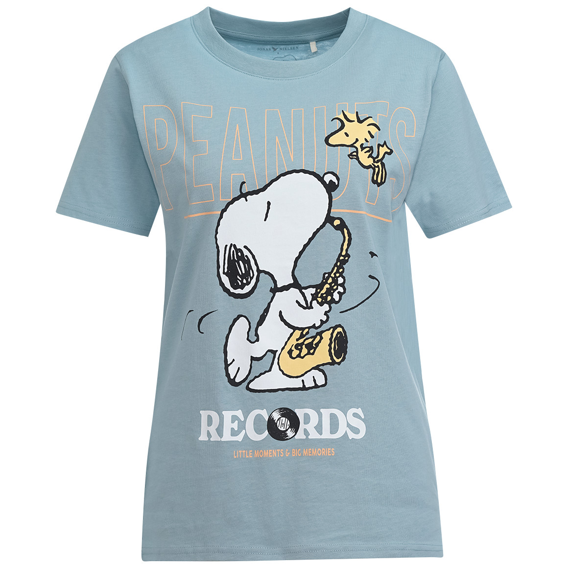 Jonas Nielsen Peanuts T-Shirt mit Brust- Print hellblau