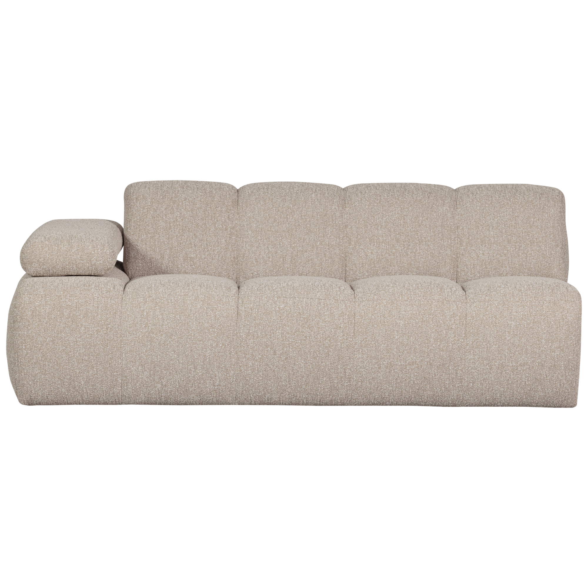 2-zits bank Mojo Mojo 2-zits met Arm Links - Bouclé - Beige Melange