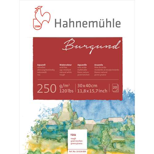 HAHNEMÜHLE „Burgund“ Aquarellblock
