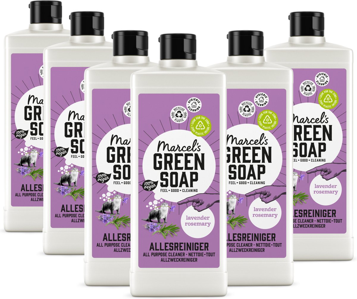 6x Marcel’s Green Soap Allesreiniger lavendel & rozemarijn (750 ml)