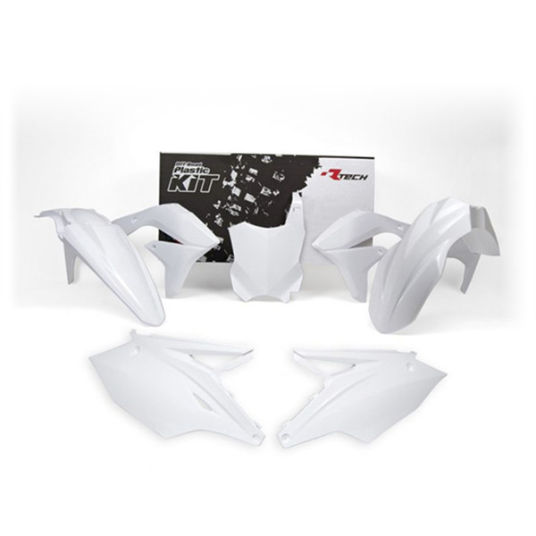 RTECHMX - Kit plastique Kawasaki KXF (2016-2018) - RKITKXFBN0517 Blanc