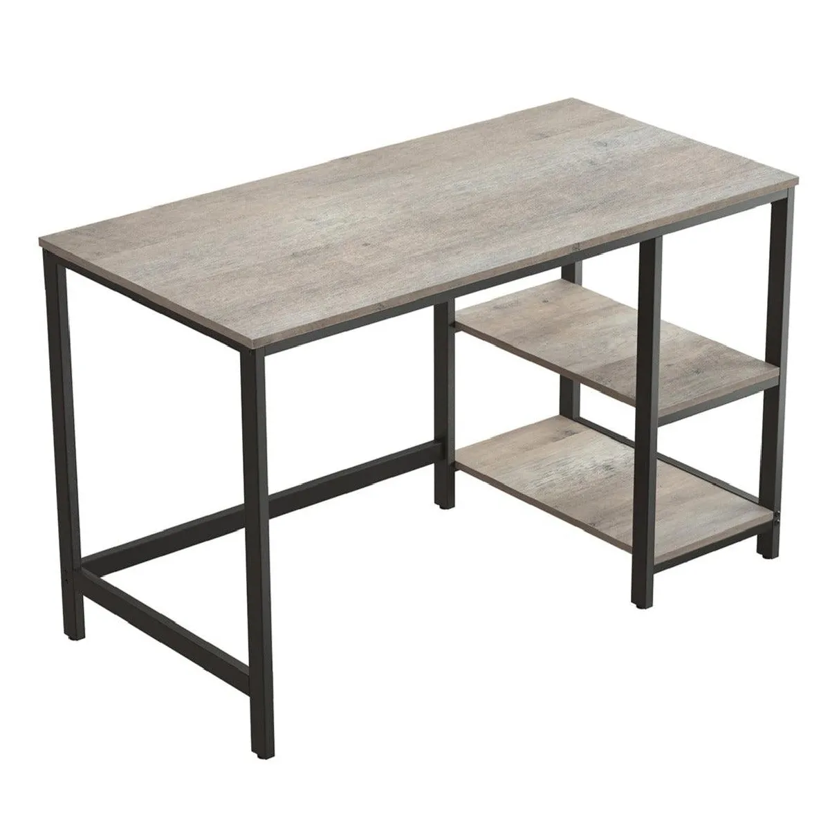 Bureau informatique Helloshop26 - 120 x 60 cm - Grège et Noir