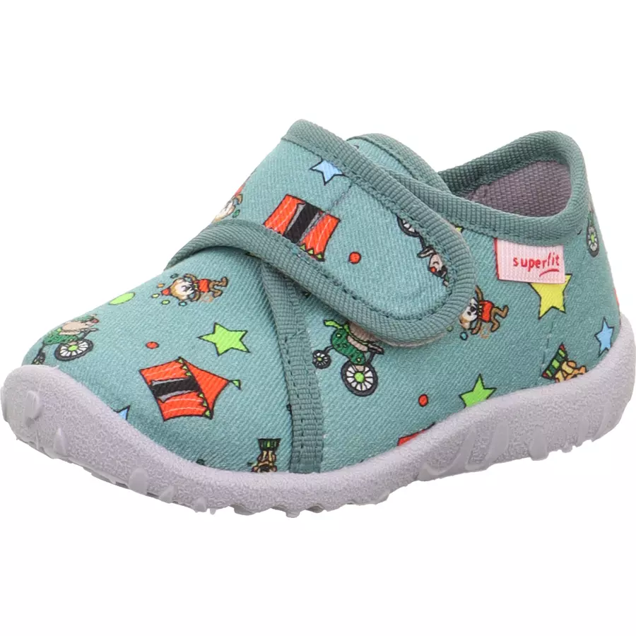 superfit Hausschuh Spotty grün (mittel)