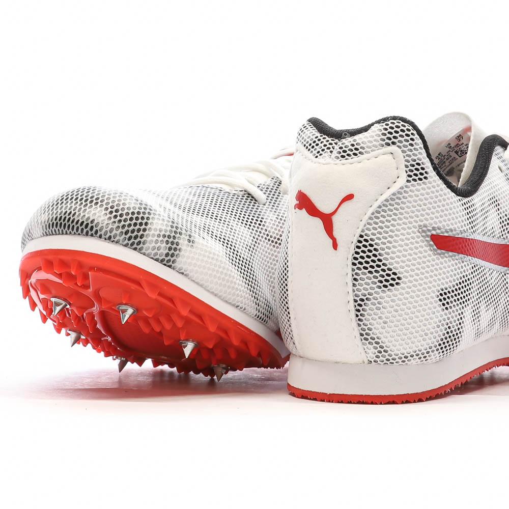 Puma Chaussures d'athletismes Blanc/Gris/Rouge Homme Puma Evospeed