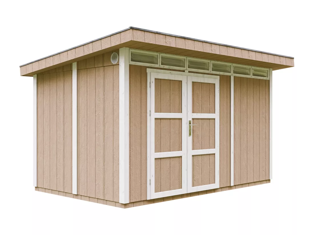 Abri de Jardin Qualité Premium 9m² / L412xL279xH237 cm - Timbela M904A-TERRA BROWN